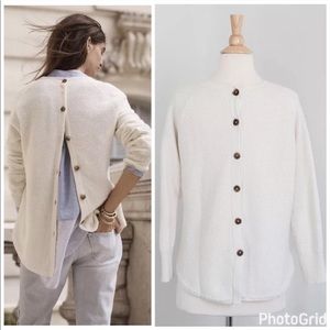 Madewell button back sweater